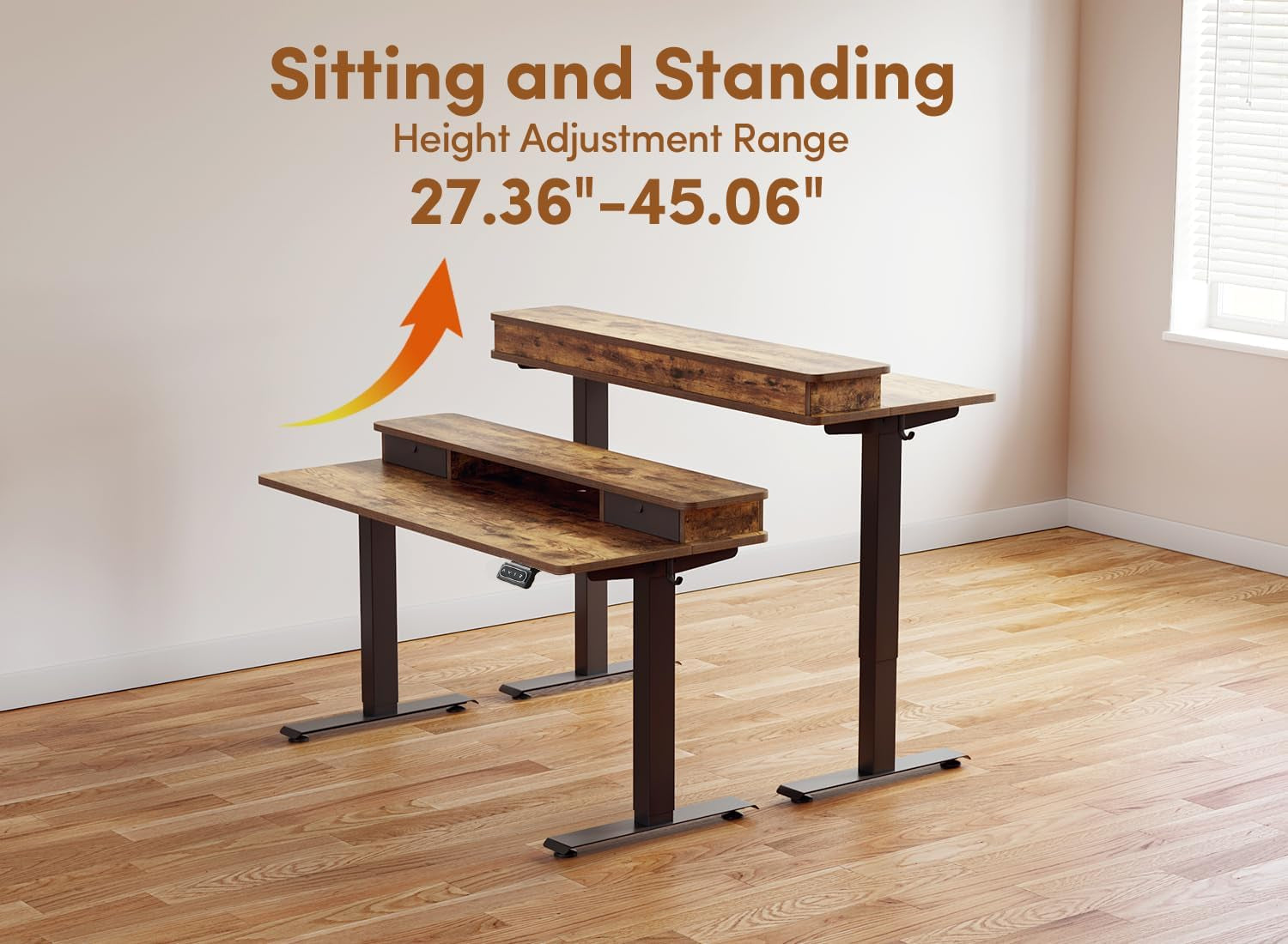 48X24 Inch Electric Standing Desk For At Home 